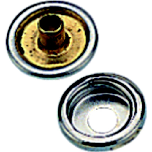 Sea-Dog 2991081 Snap Cap & Socket, Nickel Plated Brass, 6 sets