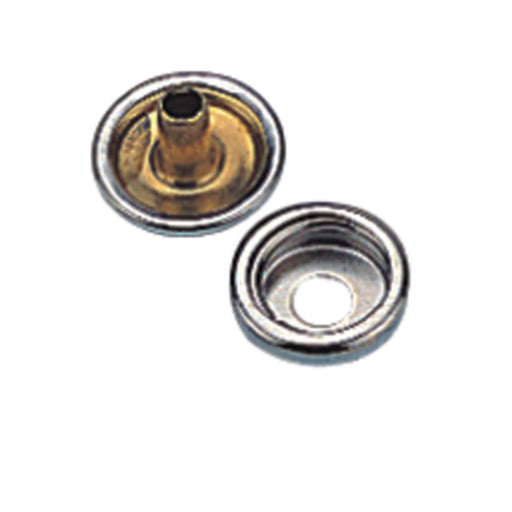 Sea-Dog 2991091 Snap Cap & Socket, Nickel Plated Brass, 6 sets