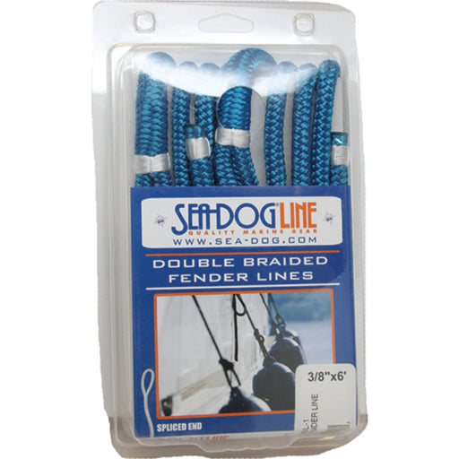 Sea Dog 302110006GW1 Premium Double Braided Nylon Fender Line, 3/8" × 6', Gold/White pr.