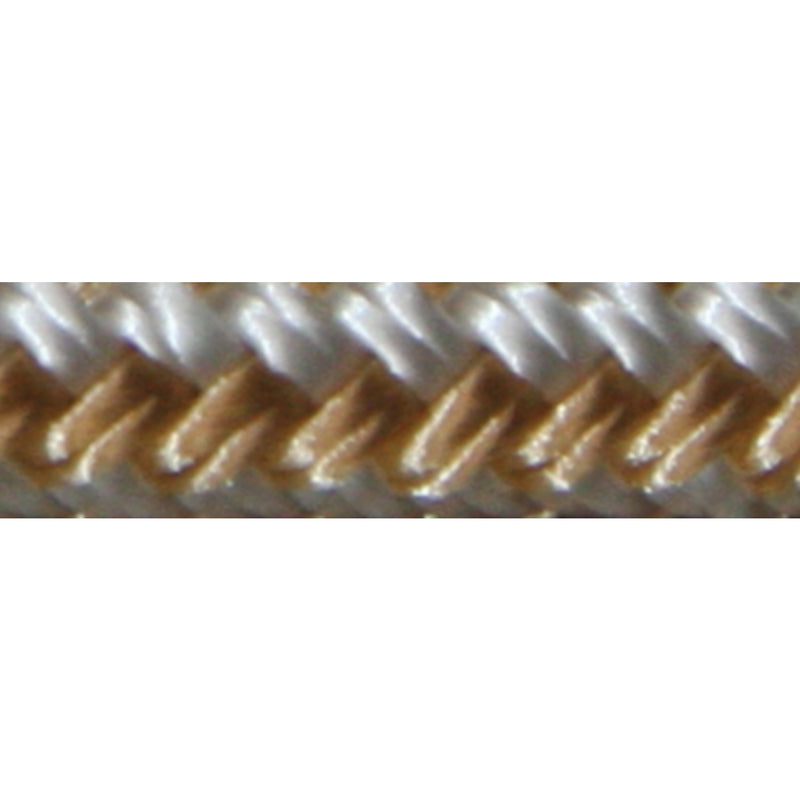 Sea Dog 302112010GW1 Premium Double Braided Nylon Dock Line, 1/2" x 10', Gold/White