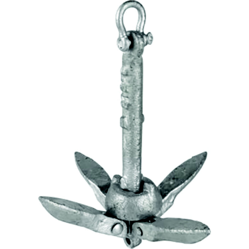 Sea-Dog 318003 Folding Grapnel Anchorr 3.5 lbs, A:1/2" , B:12", C:2-7/8", Boat Length: 5'-12', Line/Length: 1/4"/35' , Chain/Length: 3/16"/7'-10"