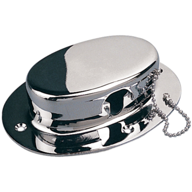 SeaDog 322070 Forged Brass Chrome Plated Chain Deck Pipe with Chain | #8 Fastener
