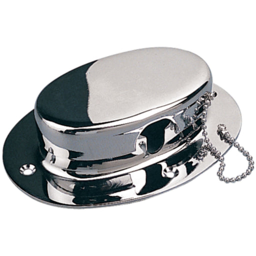 SeaDog 322070 Forged Brass Chrome Plated Chain Deck Pipe with Chain | #8 Fastener