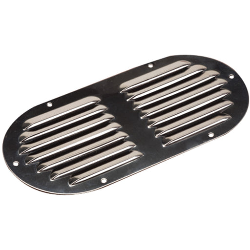Seadog 3314051 Oval Louvered Vent, Stainless Steel