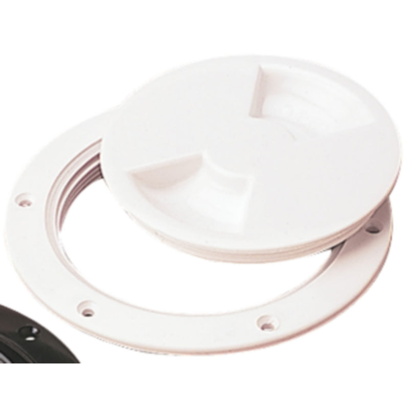 Sea-Dog 3371501 Screw Out Deck Plate, 5" White