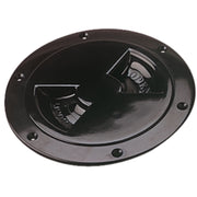 Sea-Dog 3371451 Screw Out Deck Plate, 4" Black