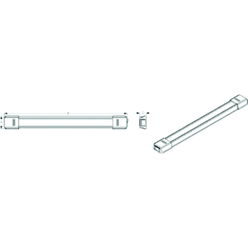 Sea-Dog 4006003 Led Under Cabinet Light , Warm White (3000k) , 180 Lumens, A: 1", B: 6-1/2", C: 9/16"