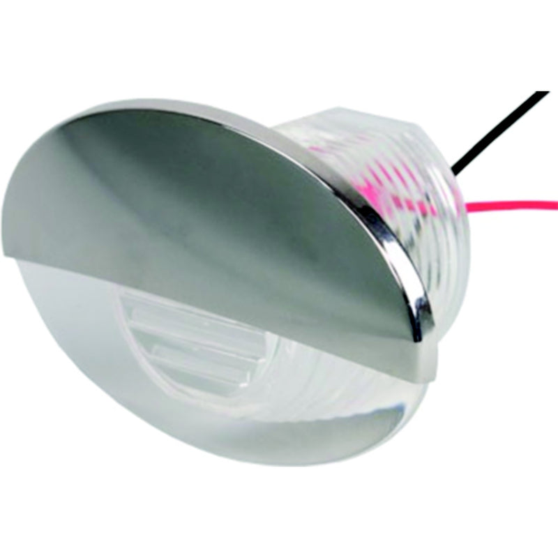 SeaDog 401275 LED Flush Mount Oval Courtesy Light with Stainless Cover | White Finish