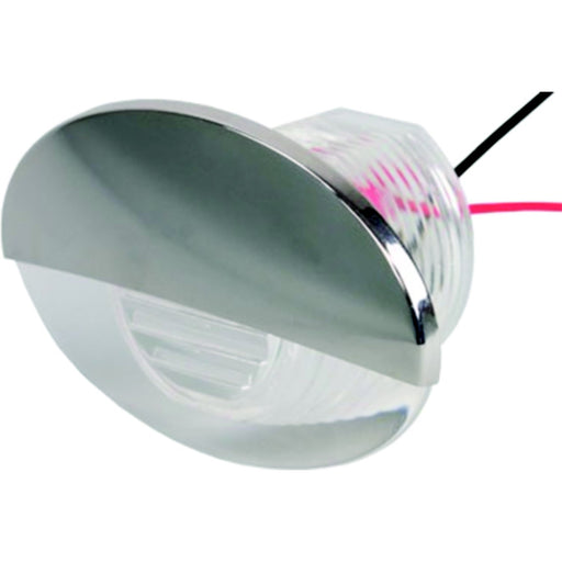 SeaDog 401275 LED Flush Mount Oval Courtesy Light with Stainless Cover | White Finish
