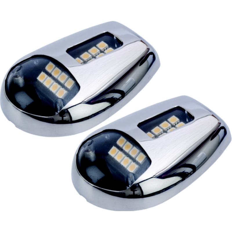 SeaDog 405950 (2) Stainless 12V 180 Lumens 32 LED Side Mount Docking Lights | #8 Fastener