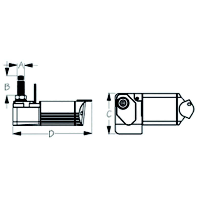 SeaDog Powder Coated Aluminum & Stainless Waterproof Heavy Duty 12V Wiper Motor | White Finish
