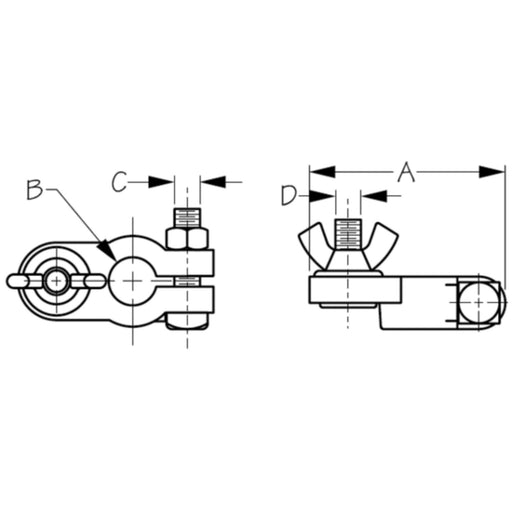 Sea-Dog 4152101 Battery Terminals, Positive & Negative Set