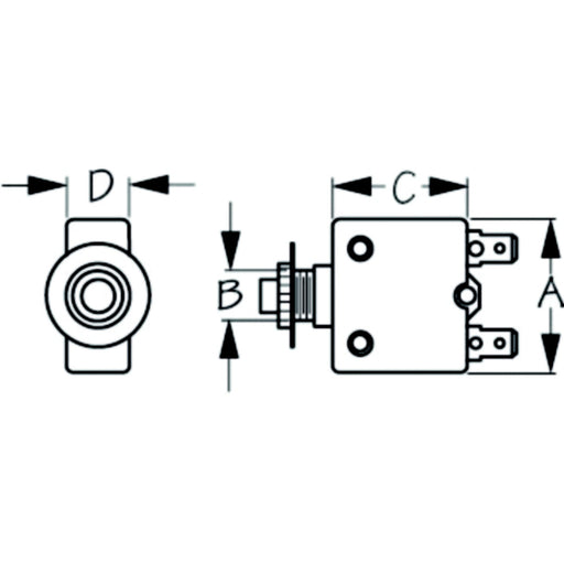 Seadog 4208201 Thermal Circuit Breaker - 20 A