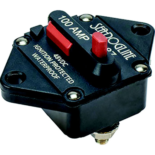 Sea-Dog 4208861 Hi-Amp Panel Mount Resettable Circuit Breaker 80A, 48 Volts