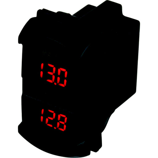 Cobra Dual Voltmeter - Rocker Switch Style