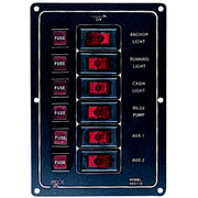 6 Switch Illiminated Switch Panel, Vertical