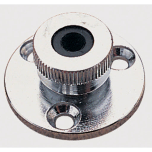 Chrome Brass Cable Outlet, 1/4"