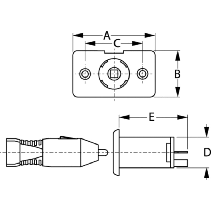 Power Socket Complete - 12 Vol