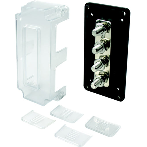 SeaDog 4266913 Buss Bar w/ Cover, 4 Terminals