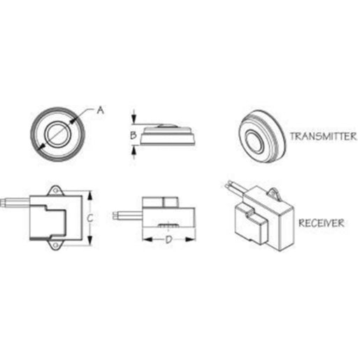 Seadog 4310503 Push Button Remote Wireless Horn Switch
