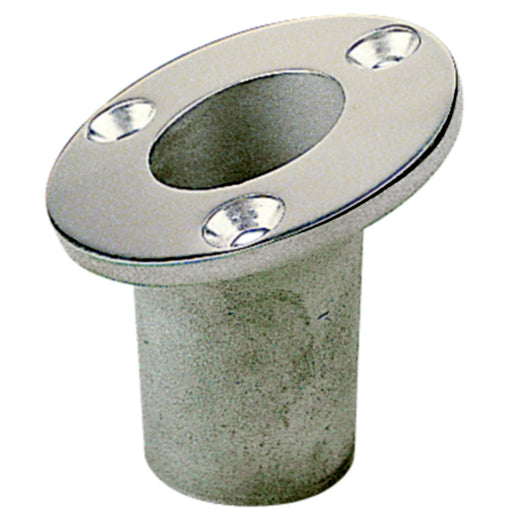 SeaDog 491713 Flush Mount 25 Degree Flag Pole Socket | #12 Fastener | Investment Cast 316 Stainless