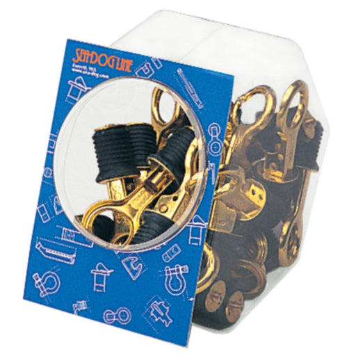 Brass Snap Handle Drain Plug, 1" w/o Chain, 25 pc Display