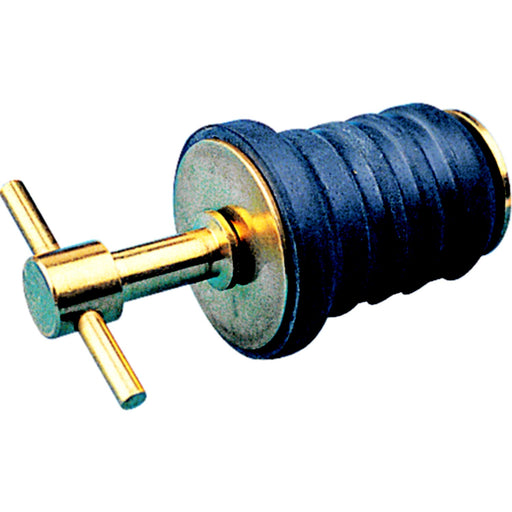 Seadog 5200821 Brass Tee Handle Drain Plug, 1-1/4"