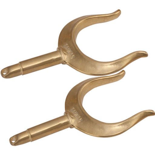 SeaDog 5805701 Brass Round Horn Oarlocks,A: 1/2" B: 2-1/8"