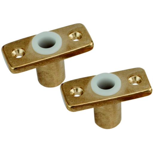SeaDog 5806001 Brass Oarlock Sockets, Top Mt., A:1/2" C: 1-1/16"