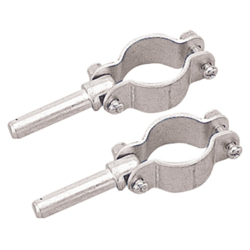 Zinc Plated Steel Clamp-On Oar Lock, Pair, 1/2" Shaft