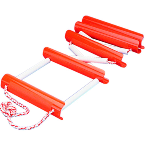 SeaDog 582501 Portable Emergency 5 Step Boarding Ladder, High-Visibility Orange Polycarbonate & Nylon Rope