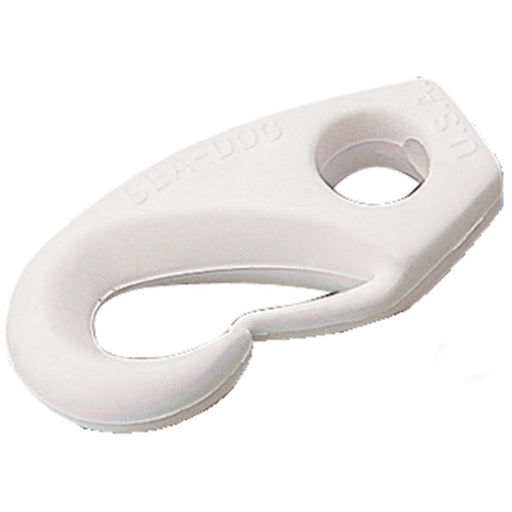 1/4" Nylon Shock Cord Clip, White, Pair