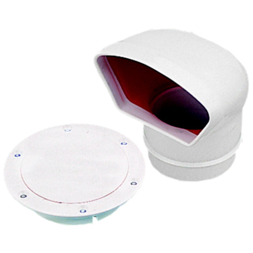 SeaDog 7271403 PVC Low Profile Cowl Vent & Snap On Deck Plate