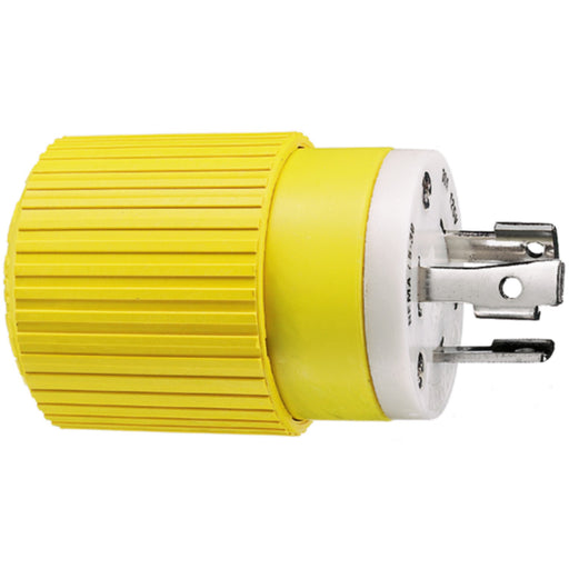 Hubbell HBL305CRP Yellow 30A 125V Locking Plug
