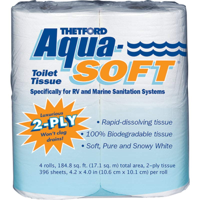Thetford 03300 Aqua Soft 2-Ply Toilet Tissue-Toilet Paper