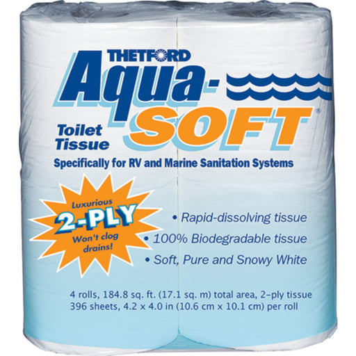 Thetford 03300 Aqua Soft 2-Ply Toilet Tissue-Toilet Paper