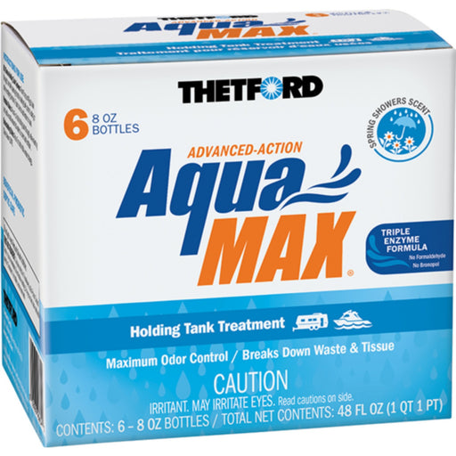 Thetford 96634 Aquamax® Holding Tank Treatment, 6-Pack 8oz Liquid, Spring Showers Sent
