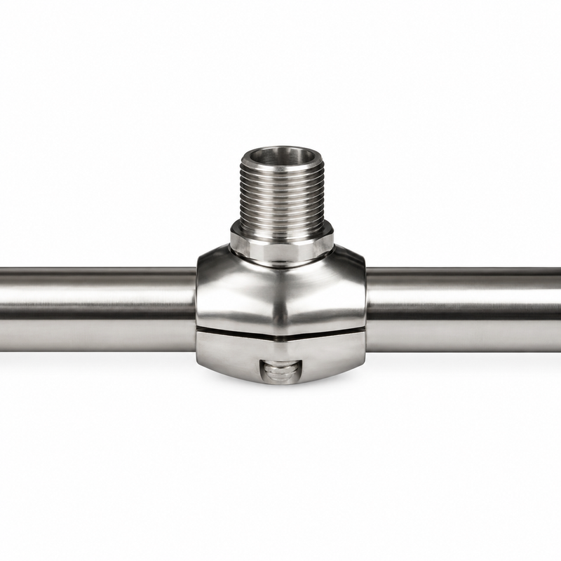 Scanstrut RA-01 Stainless Steel Rail Mount – GPS/VHF Antenna | 1" Rail | Internal Cable Routing