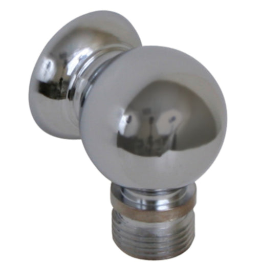 Scandvik 10003 Chrome Plated Brass Compact Bulkhead Connection For Shower Hose, 3/8" BSP-M Hose Connection