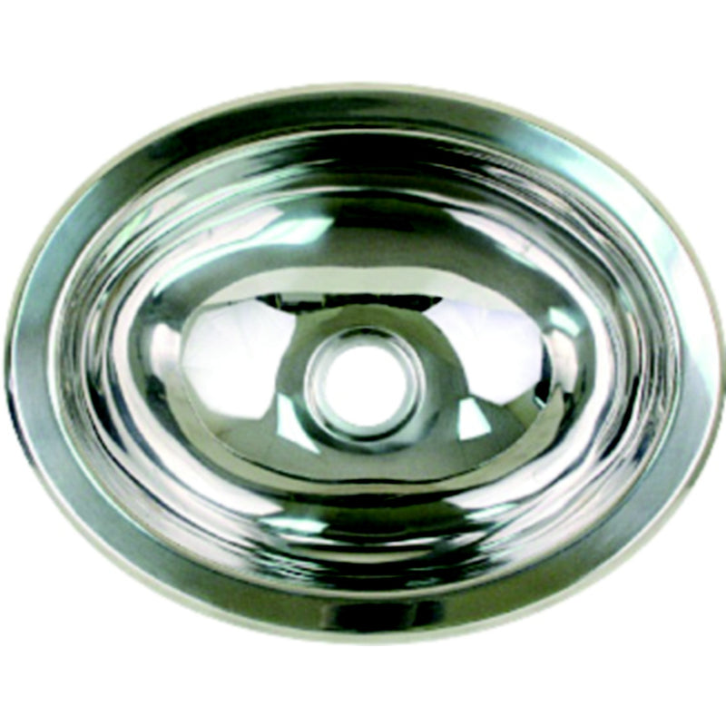 Scandvik 10280 Stainless Steel Oval Basin