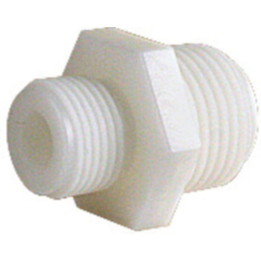 Scandvik 11004 Delrin Hose Adapter 3/8” male BSP to 1/2” male NPS