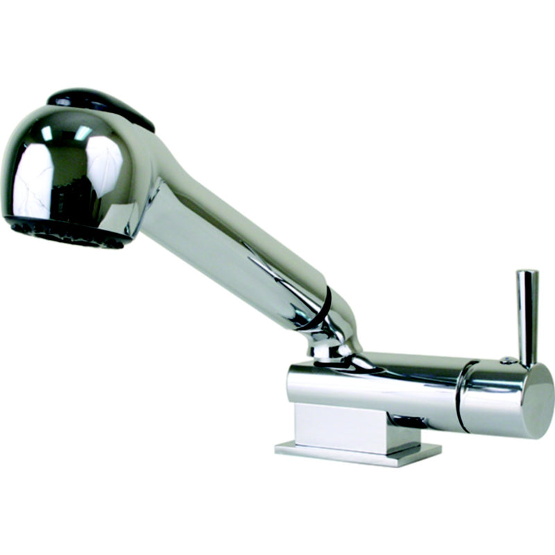 Scandvik 14410 Mimimalistic Mixer and Shower Combination With Single Lever Control, Chrome ABS Handle, Bulk Pack