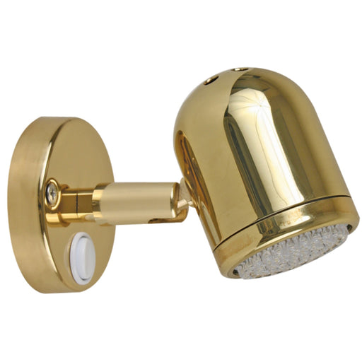 Scandvik 19052P Cabin and Reading Light, Polished Brass