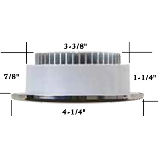 Scandvik 41369P LED 4" Flush Mount Ceiling Light, Warm White