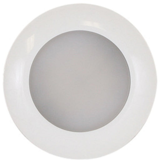 Scandvik 41673P S3 Surface Mount LED Downlight w/White Bezel, Warm White / Blue