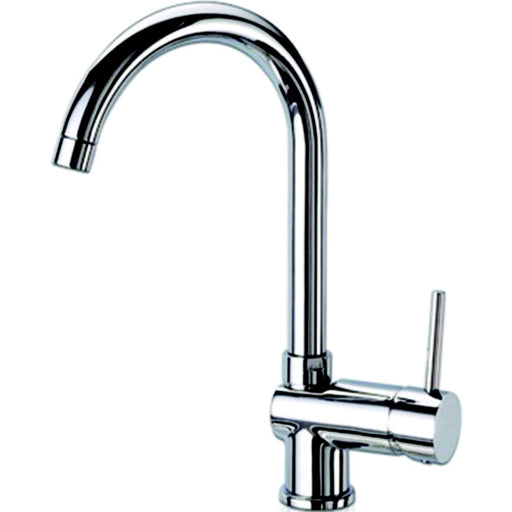 Scandvik 70104 Chrome Plated Brass Nordic J-Spout Galley Mixer Faucet