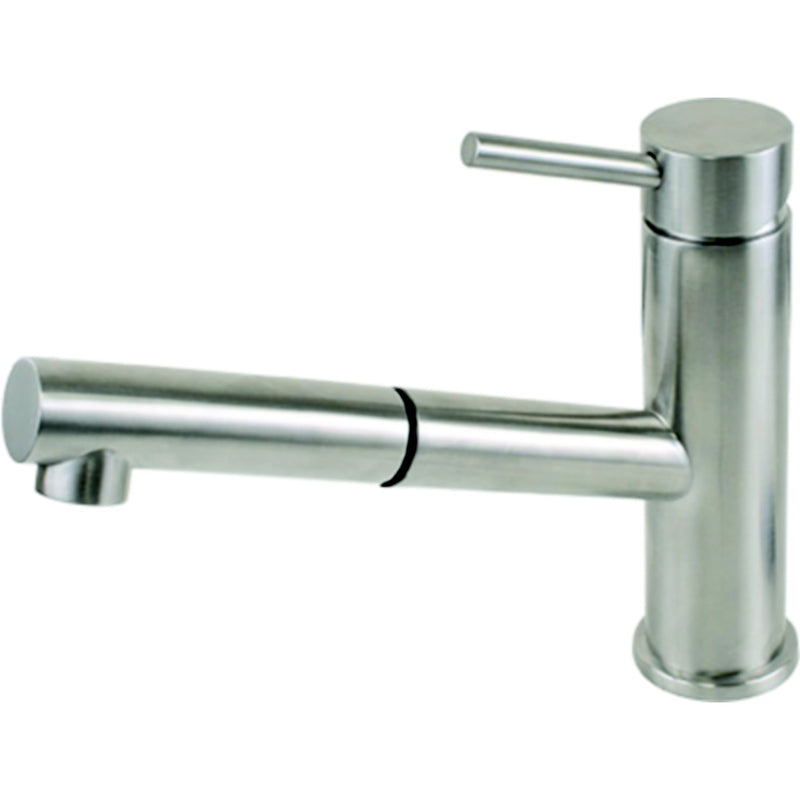 Scandvik 74122 Nordic Pull-Out Galley Mixer, Brushed Stainless Steel