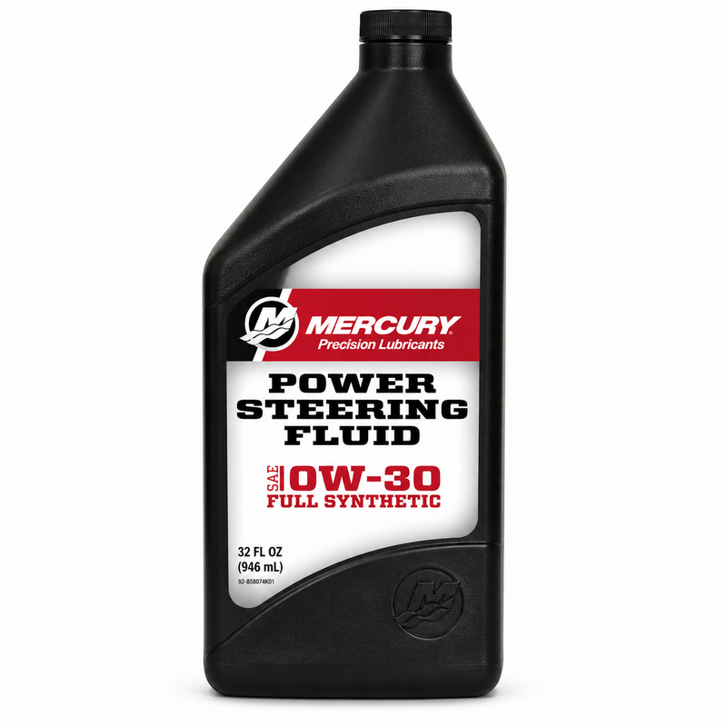 Mercury Quicksilver SAE 0W-30 Full Synthetic Power Steering Fluid 858077K01