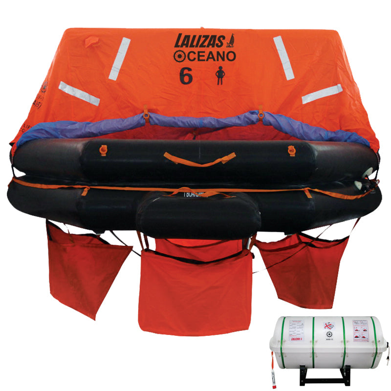 LALIZAS ISO ATLANTIC II L Liferaft 12-Person Canister >24H - SOLAS Compliant