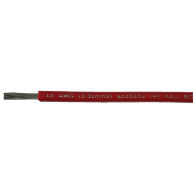 Cobra Wire A1012T01100FT Primary Tinned Copper Wire, 12 AWG, 100', Red